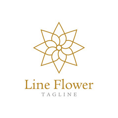 flower logo, leaf logo design vector