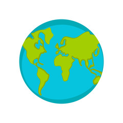 Isolated planet Earth image. Vector illustration design