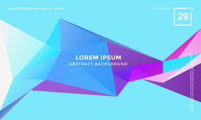 추상적 폴리곤 백그라운드, 컬러풀 벡터 백그라운드