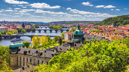 Spring day in the city, Prague, Czech Republic