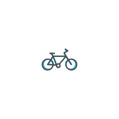 Fototapeta na wymiar Bicycle icon design. Transportation icon vector design