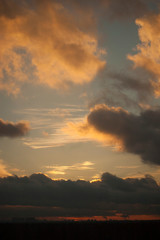 sunrise in the sky