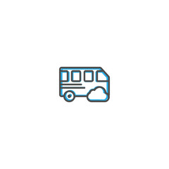 Bus icon design. Transportation icon vector design