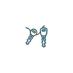 Car key icon design. Transportation icon vector design