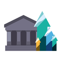 bank growth arrows