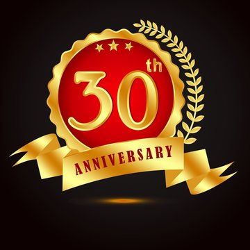 30 years anniversary gold vector art 7.zip