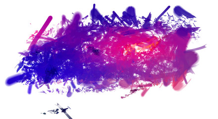 Brushed Painted Abstract Background. Brush stroked painting. Strokes of paint. 2D Illustration.