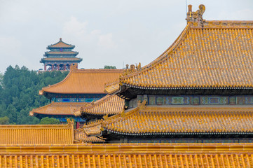 China Great Wall Forbidden City Roofs