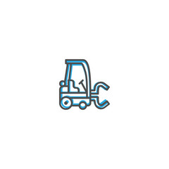 Obraz na płótnie Canvas Forklift icon design. Transportation icon vector design