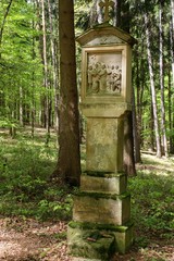  10th stop the cross path of Provodov. Moravia. Europe.