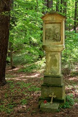 11th stop the cross path of Provodov. Moravia. Europe.