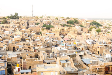Jaisalmer, India. Beautiful view of Jaisalmer cityscape.