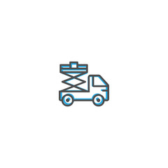Lifter icon design. Transportation icon vector design