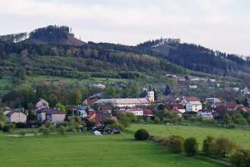 Fototapeta na wymiar Village. Luocka. Center. Moravia. Europe.