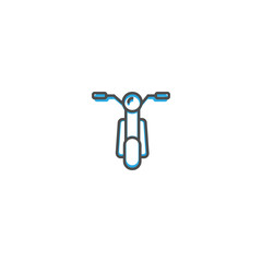 Motorbike icon design. Transportation icon vector design