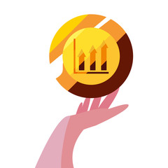 hand with gold coin diagram