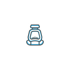 Safety seat icon design. Transportation icon vector design