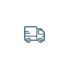 Truck icon design. Transportation icon vector design