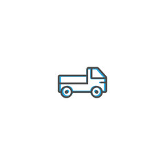 Truck icon design. Transportation icon vector design
