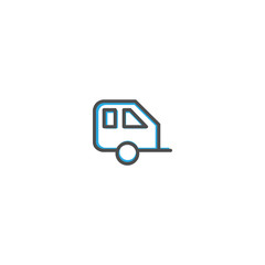 Caravan icon design. Transportation icon vector design