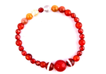 jewelry stones  on a white background.