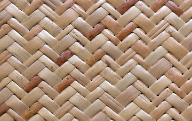 Traditional bamboo weaving texture background in Thailand