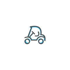 Golf cart icon design. Transportation icon vector design