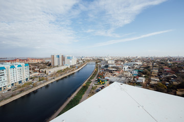 Fototapeta na wymiar Cityscape from a height