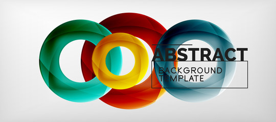 Vector circles abstract background