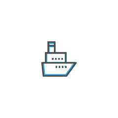Ship icon design. Transportation icon vector design