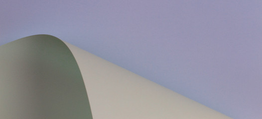 Abstract geometric shape pastel green, blue color paper composition