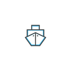 Ship icon design. Transportation icon vector design
