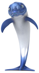 Fun Dolphin - 3D Illustration