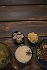 masala tea with different spices