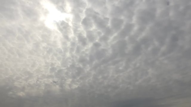 びっしりと覆う雲ですが、美しいです。タイムラプス動画