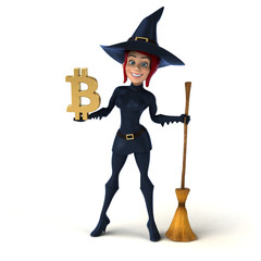 Sexy witch - 3D Illustration