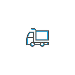 Truck icon design. Transportation icon vector design