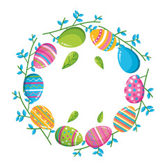 happy easter eggs