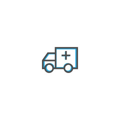 Truck icon design. Transportation icon vector design