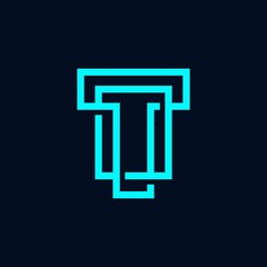 T letter logo design