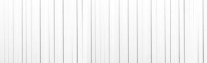 Panorama of Aluminum fence panels painted white texture and background
