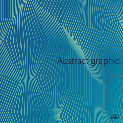 Graphic illustration with geometric pattern. Eps10 Vector illustration.