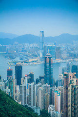 Fototapeta premium Hong Kong City Skyline at night