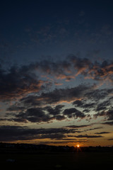 Wolken bei Sonnenuntergang
