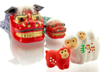 猿 サル 申 申年 年賀素材