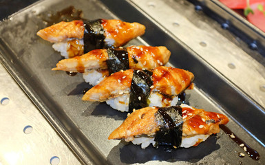 Unagi sashimi smoked.