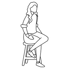 beautiful woman avatar character