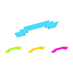 Modern Classic Ribbon Tittle Banner Template