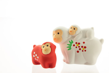 猿 申年 申 年賀素材