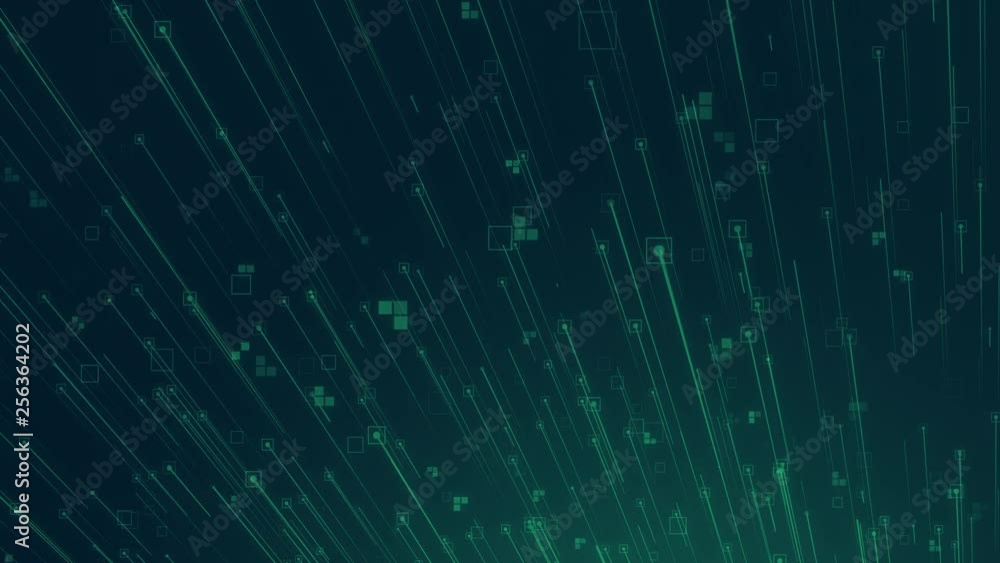 Aufkleber big data flow data analysis cloud computing with binary code running